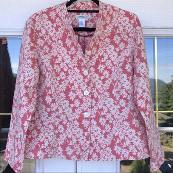 Coldwater Creek Jackets & Blazers - Coldwater Creek Linen Blend Light Blazer Size M